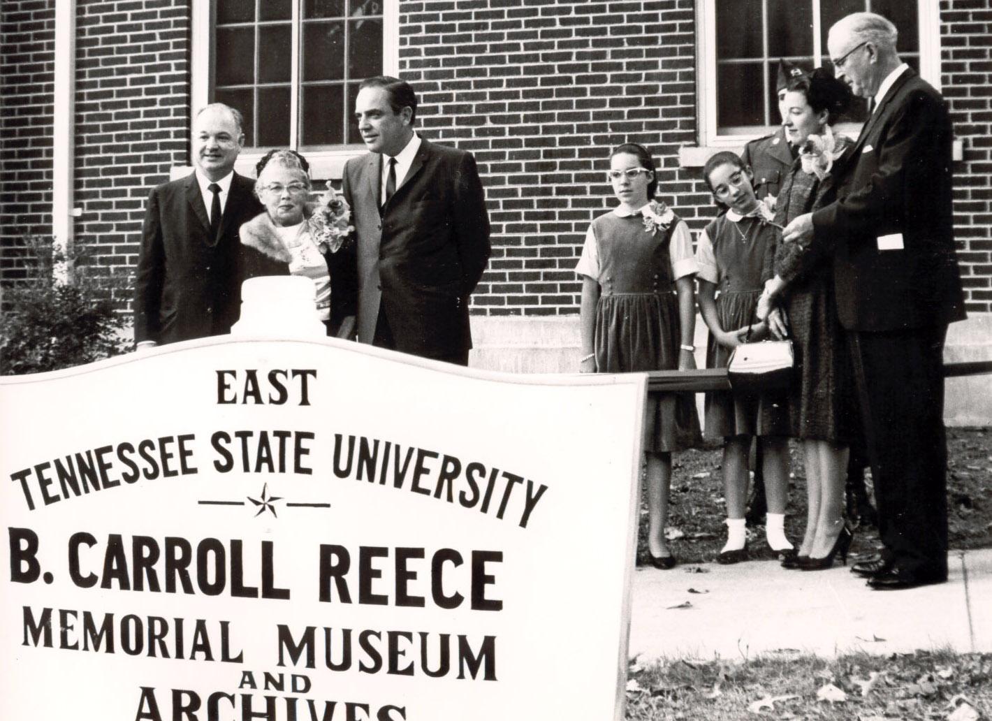 Formally dedicated on October 10, 1965, the B. Carroll Reece Memorial Museum was established as a tribute to the memory of First District Congressman B. Carroll Reece as a 