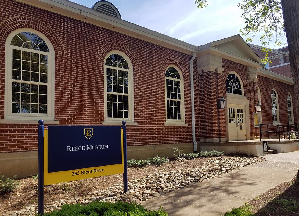 The front of the Reece Museum building. 