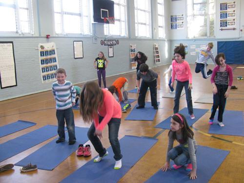 Ms Cradic's Class learning yoga - 12-2021