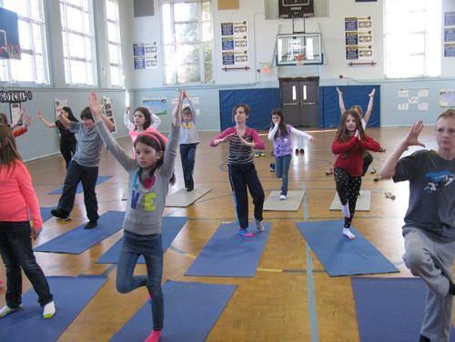Ms Cradic's Class learning yoga - 12-2021