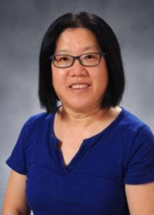 Dr. Cuihong Jia, Associate Professor of Biomedical Sciences Department pictured wearing a blue shirt. of Cuihong Jia