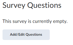 The add/edit questions button