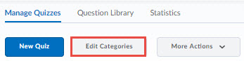 The edit categories button on the manage quizzes page