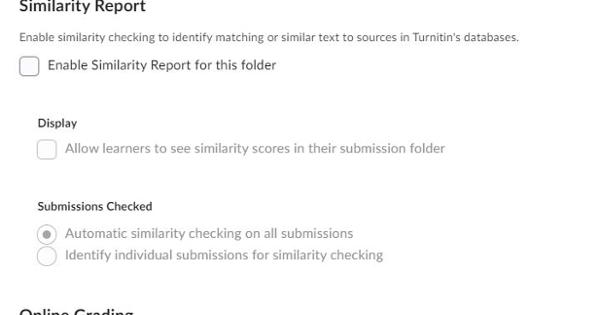 Image of the grademark options checkbox