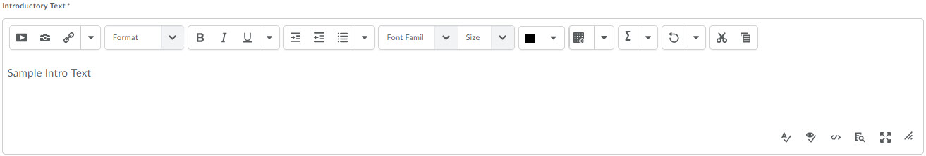 Example of a true/false question