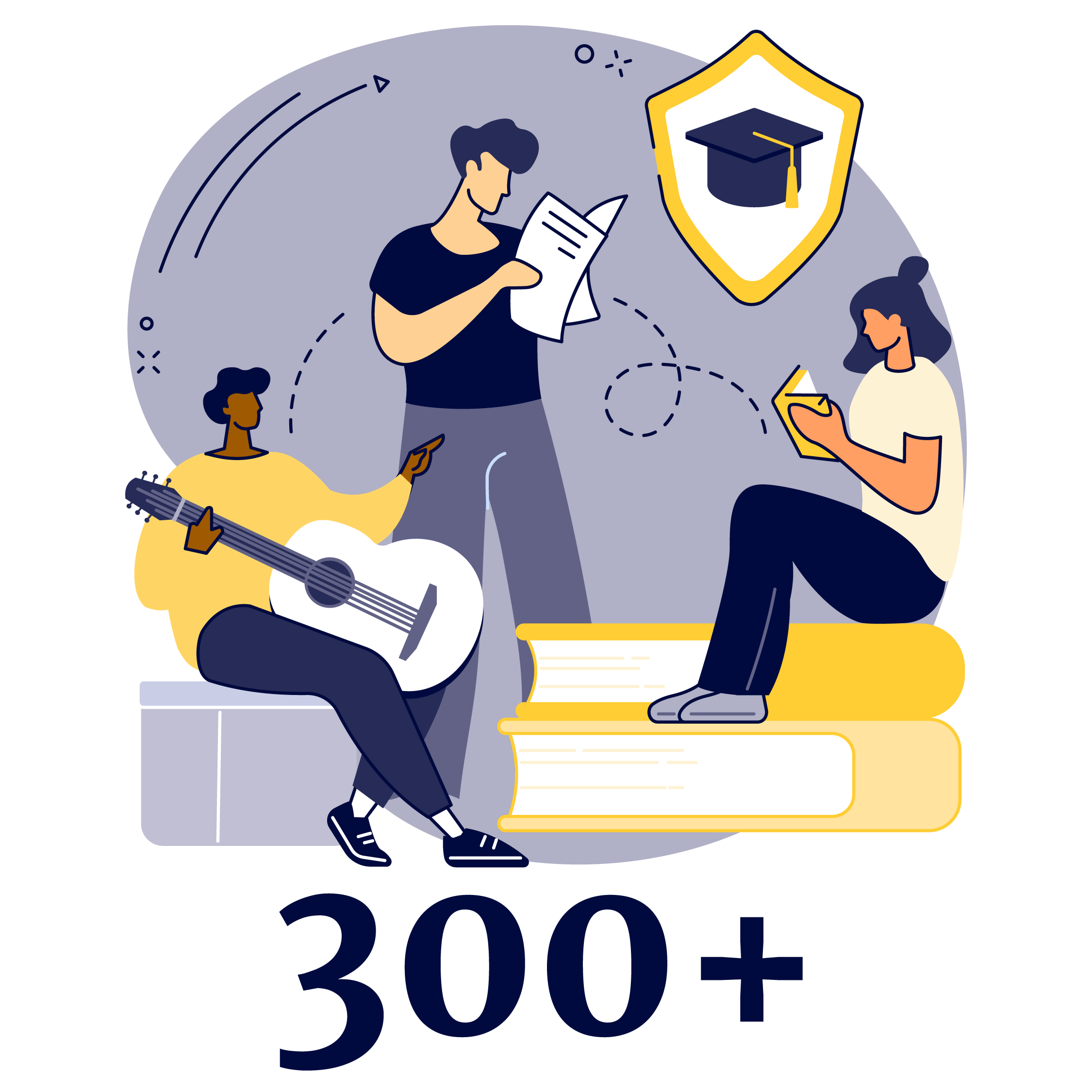 student organization vector illustration