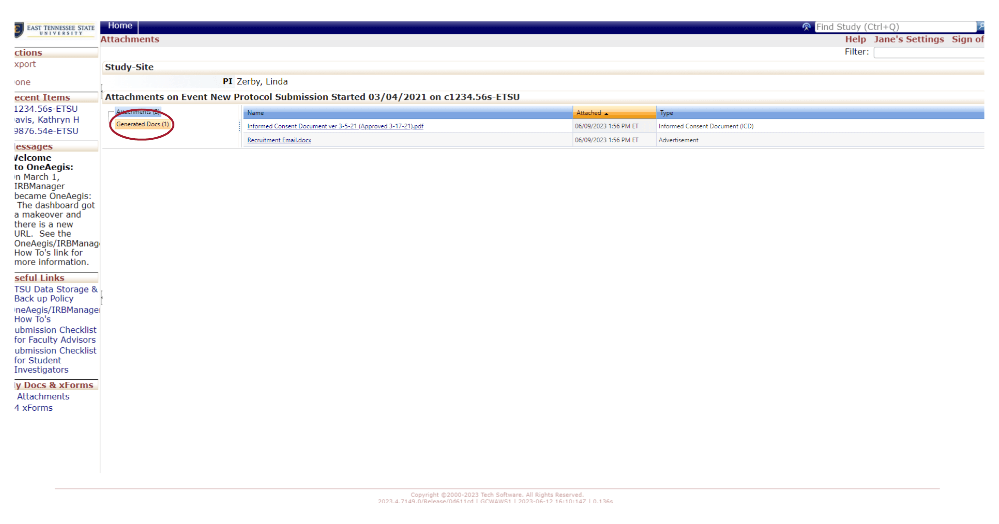 Two places one can find an approval letter