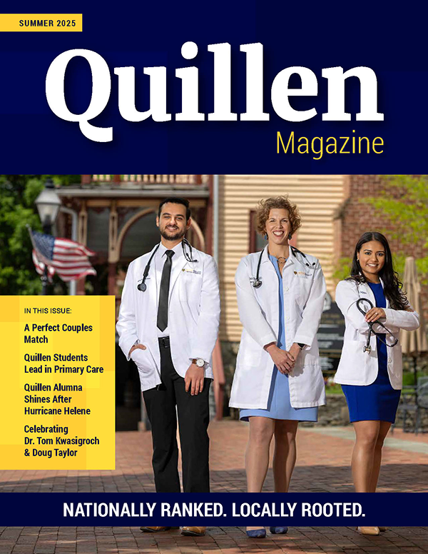 Cover of ETSU's Quillen Magazine